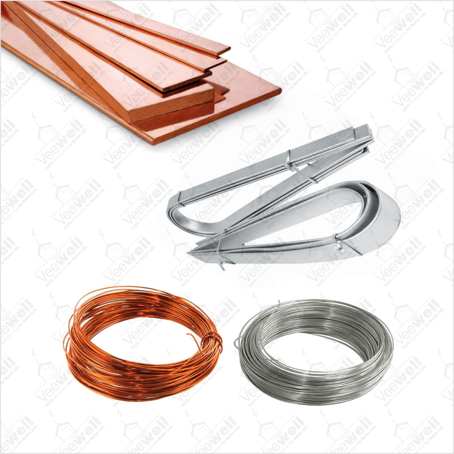 COPPER & GI  STRIPS-WIRES